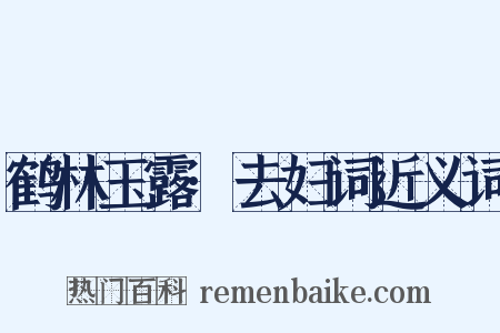 鹤林玉露·去妇词近义词是什么意思的图片